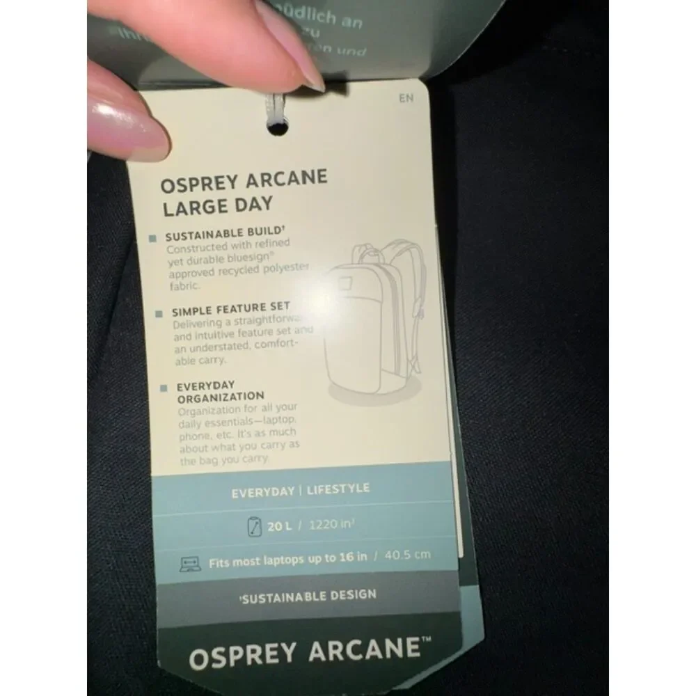 Osprey Arcane Large Day Backpack 20L NWT